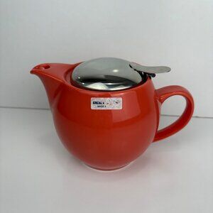 Bee House Zero Japan Coral Ceramic Teapot With Lid & Infuser NEW